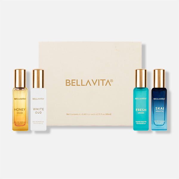 Bellavita Luxury Unisex Perfume Gift Set - 4 x 20mls