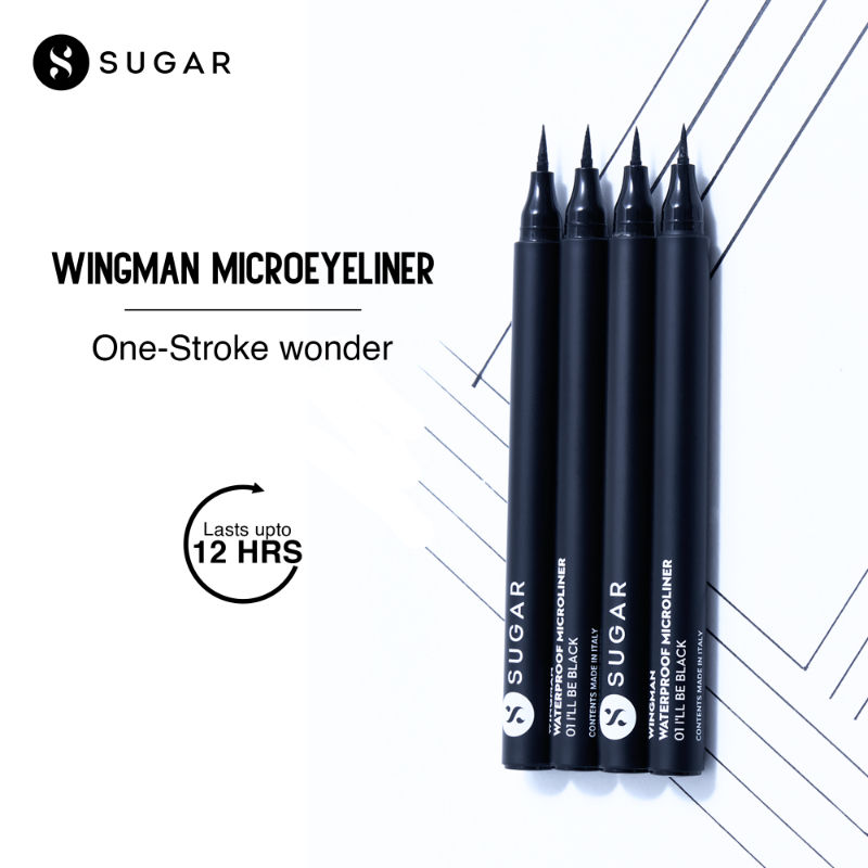 SUGAR WINGMAN WATERPROOF MICROLINER - 01 I'LL BE BLACK