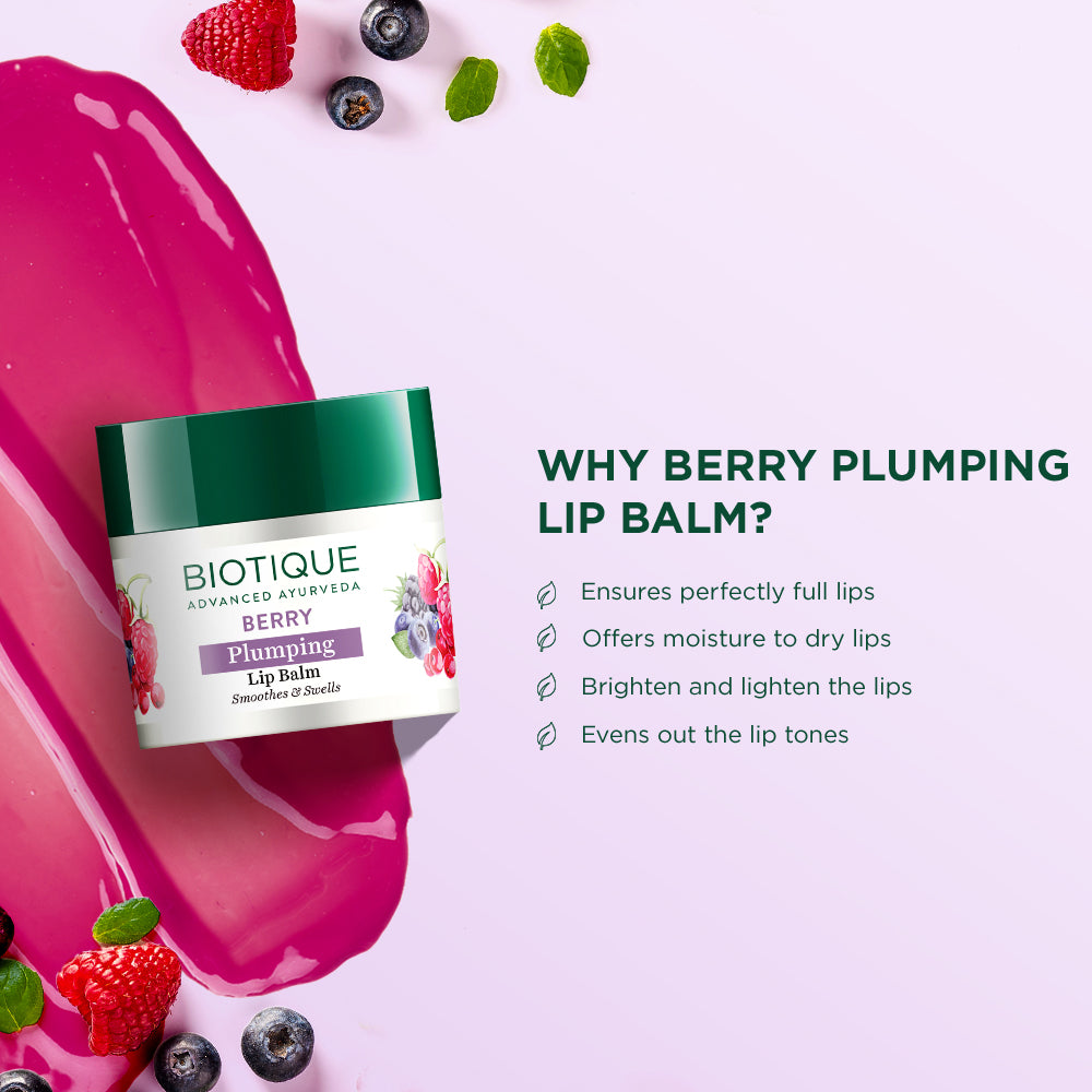 Biotique Bio Berry Plumping Lip Balm (12gm)