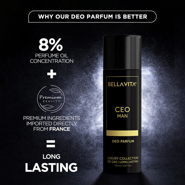 Bellavita CEO Man Body Parfum No Gas Deodorant- 150ml