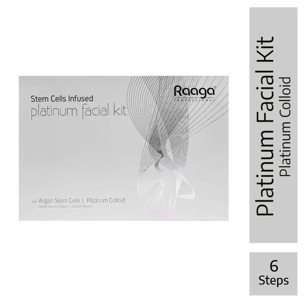 Raga Stem Cell Platinum Facial Kit with Platinum Colloids, Argan and Liquorice Extracts | 61 g