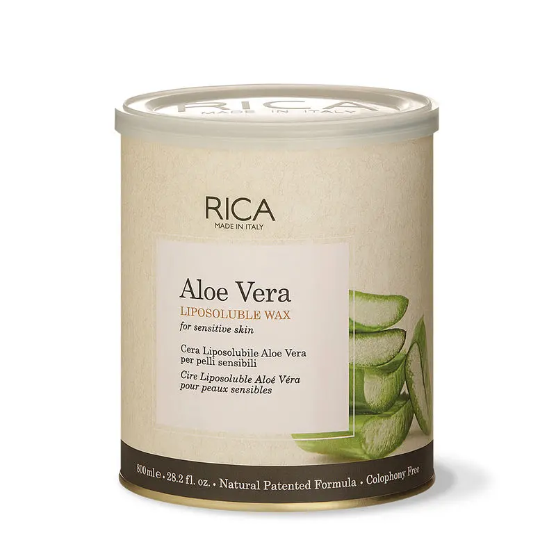 Rica Aloe Vera Liposoluble Wax For Sensitive Skin - 800ml