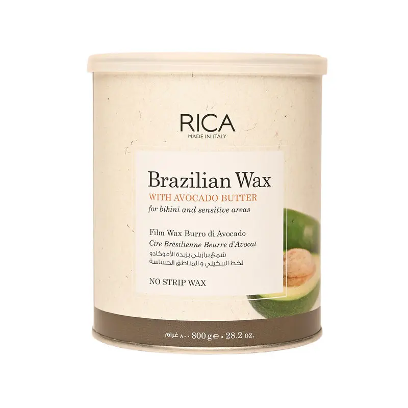Rica Brazilian Stripless Wax For Sensitive Skin With Glyceryl Rosinate & Natural Beeswax 800ml