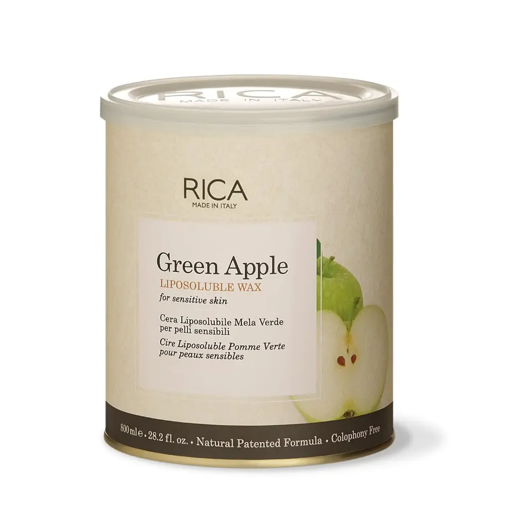 Rica Green Apple Liposoluble Painless Hair Removal Wax  for Sensitive Skin| 800 ml