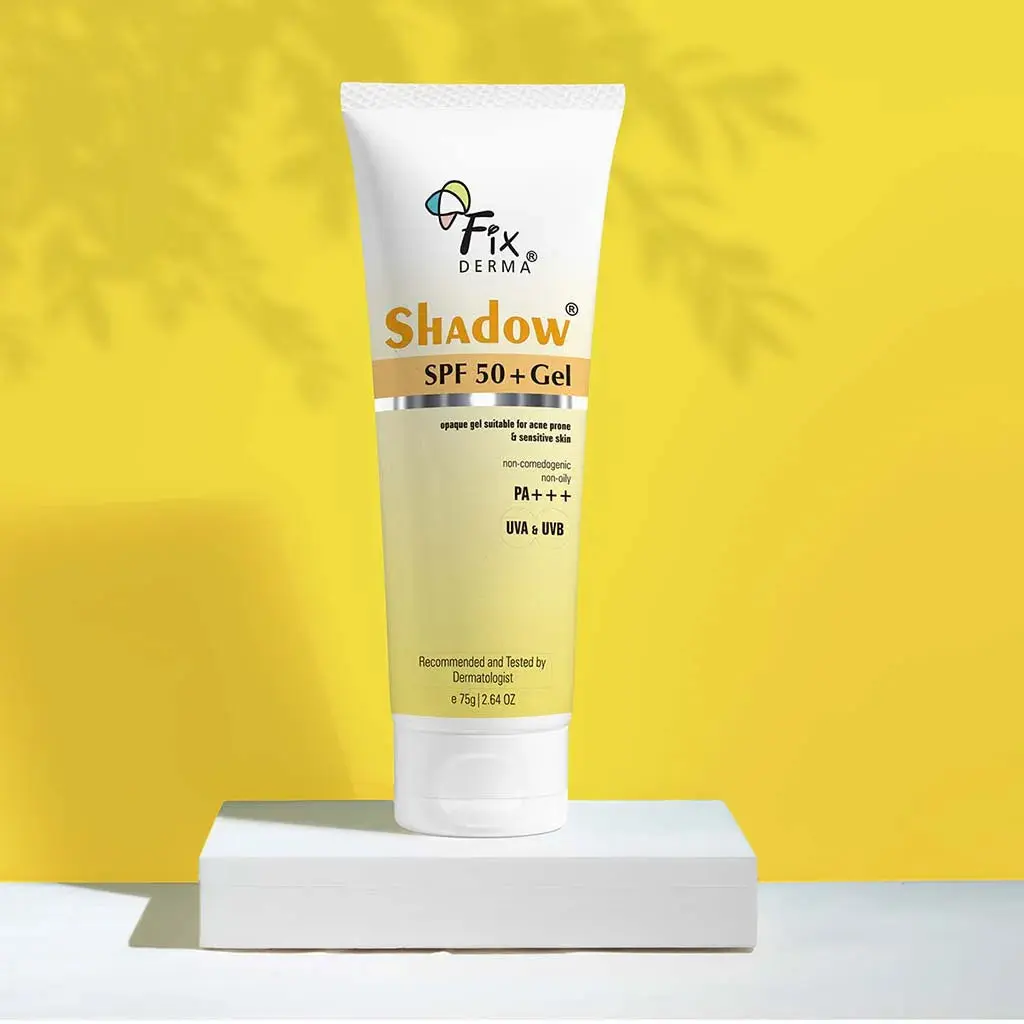 FixDerma Shadow SPF 50+ Gel Sunscreen | Perfect for all-season sun protection with SPF 50+ 75g