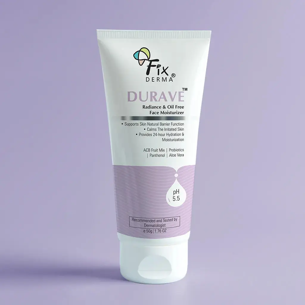 FixDerma Durave Radiance, Oil Free & Brightening Face Moisturizer | Lightweight Moisturizer For A Bright & Radiant Skin 50g