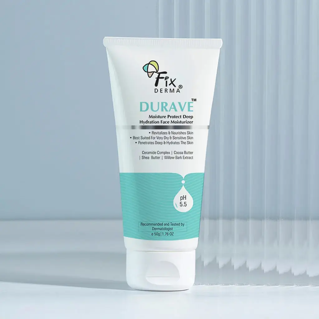 FixDerma Durave Moisture Protect Deep Hydration Face Moisturizer | 24-Hrs of Intense Hydration For Soft & Healthy Skin 50g