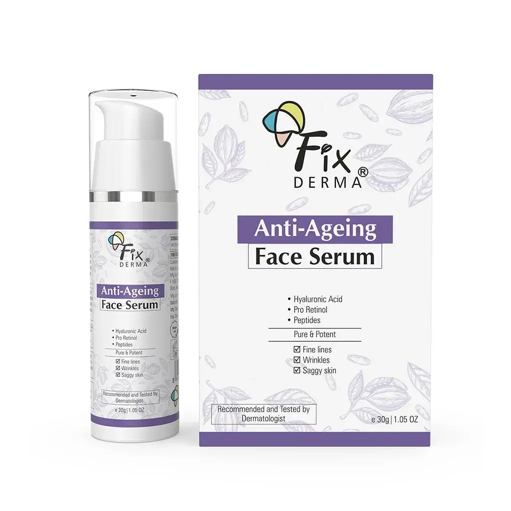 FixDerma Anti Ageing Face Serum | Boosts Collagen & Prevents Early Signs of Ageing 30ml