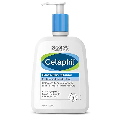 Cetaphil Gentle Skin Cleanser , Hydrating Face Wash for Dry to Normal Skin - 1Ltr