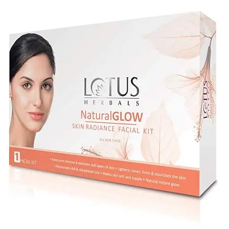 Lotus Natural Glow Skin Radiance Salon Grade Single Facial Kit