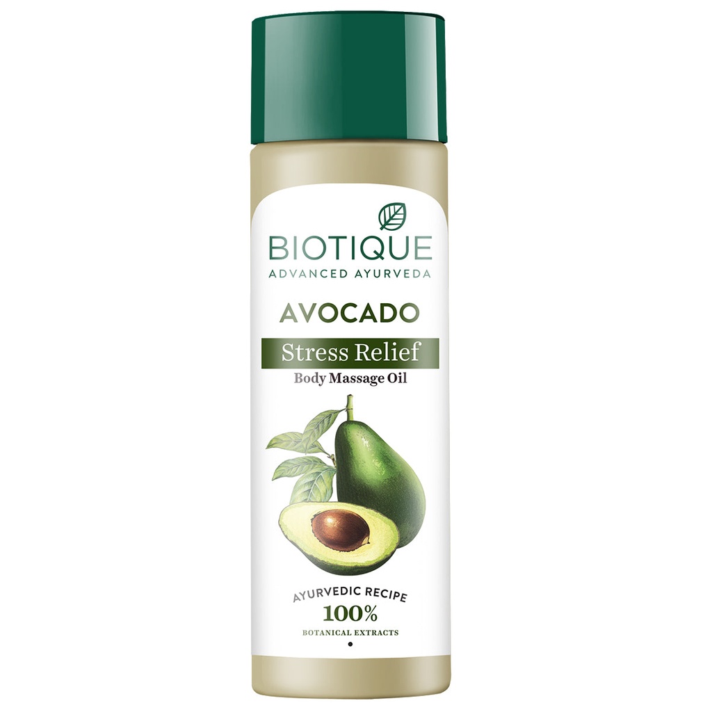 Biotique Bio Avocado Stress Relief Body Massage Oil (200ml)