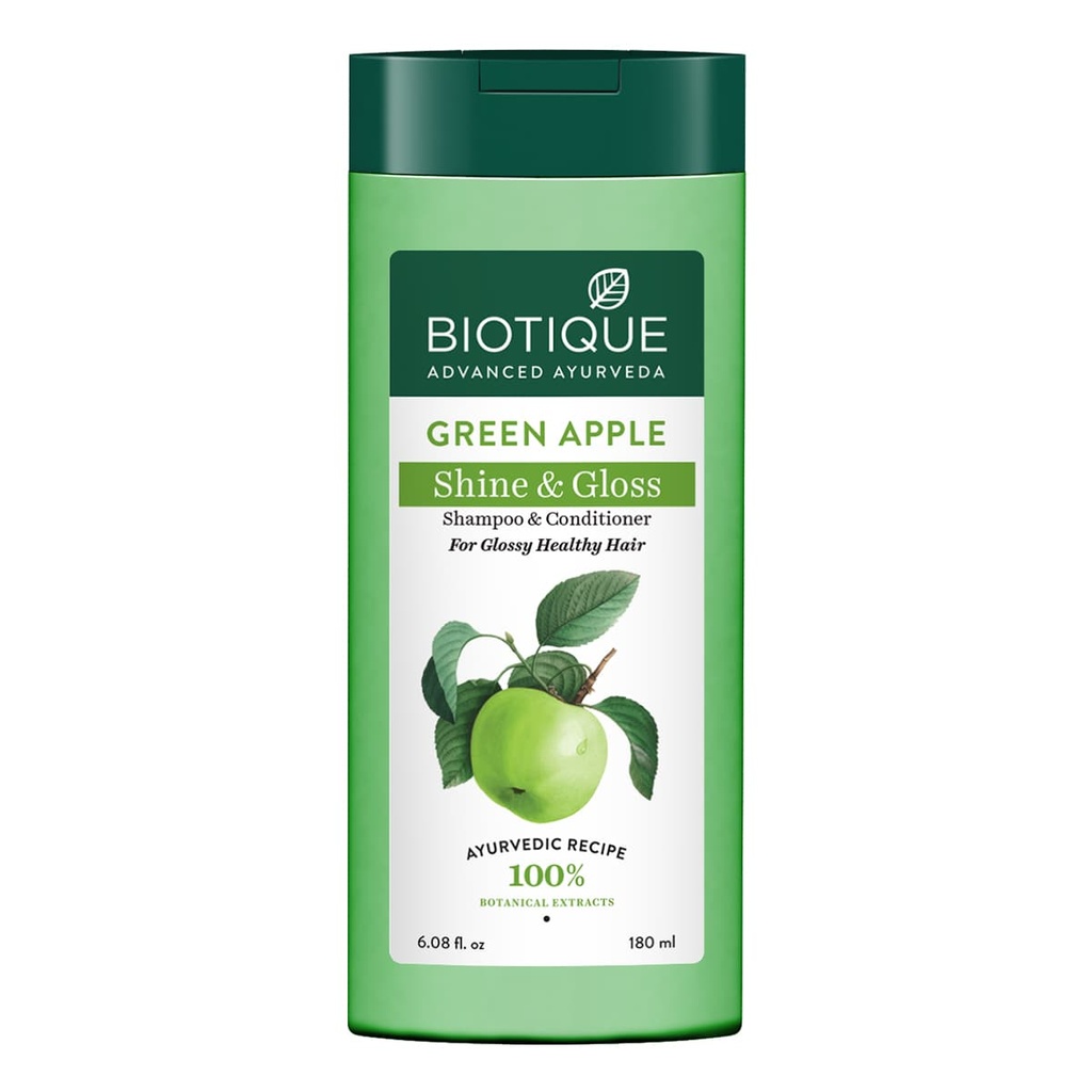 Biotique Bio Green Apple Fresh Daily Purifying Shampoo & Conditioner (180ml)