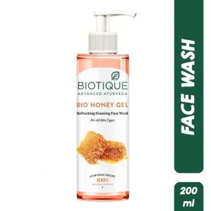 Biotique Bio Honey Gel Refreshing Foaming Face Wash for All Skin Types (200ml)