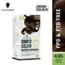 Schwarzkopf Simply Colour Permanent Hair Colour For 100% Grey Coverage - 4.65 Mocha Brown