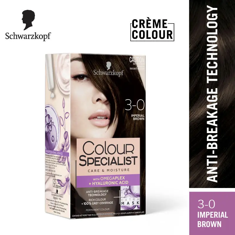 Schwarzkopf Colour Specialist Permanent Hair Colour - 3-0 Imperial Brown