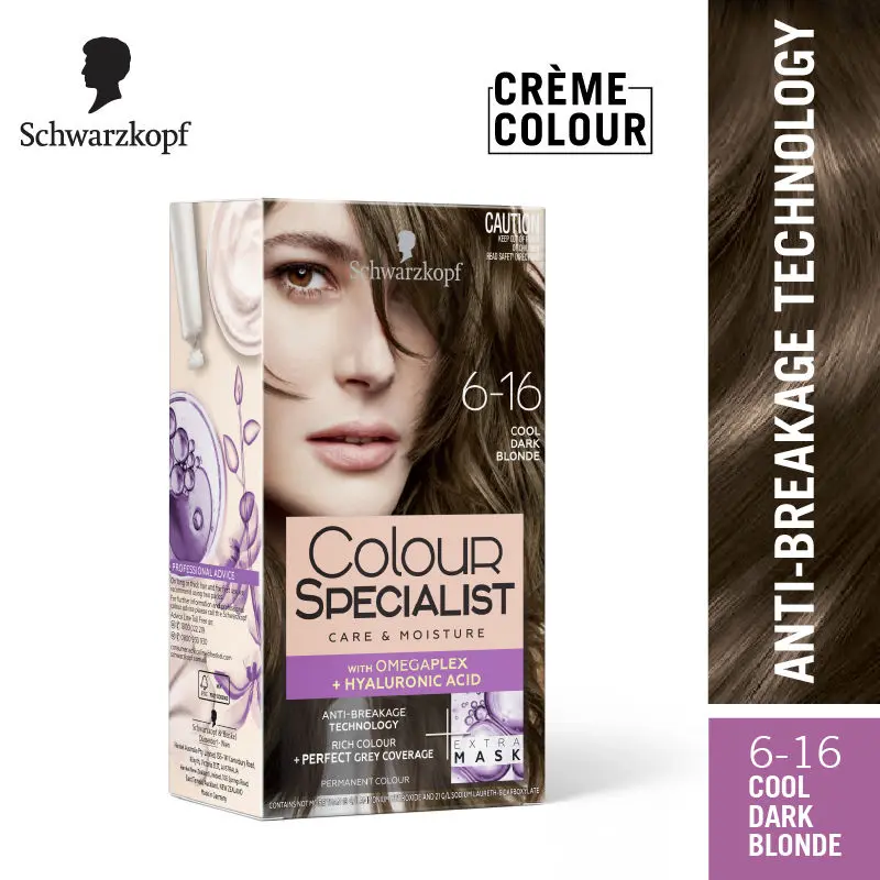 Schwarzkopf Colour Specialist Permanent Hair Colour -  6-16 Cool Dark Blonde