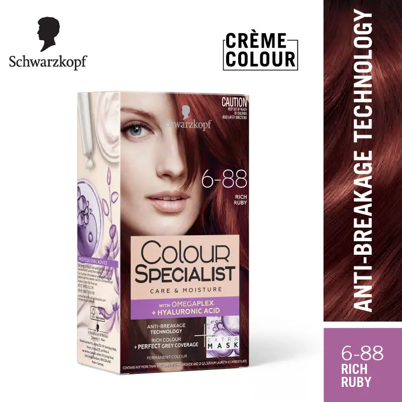 Schwarzkopf Colour Specialist Permanent Hair Colour -  6-88 Rich Ruby