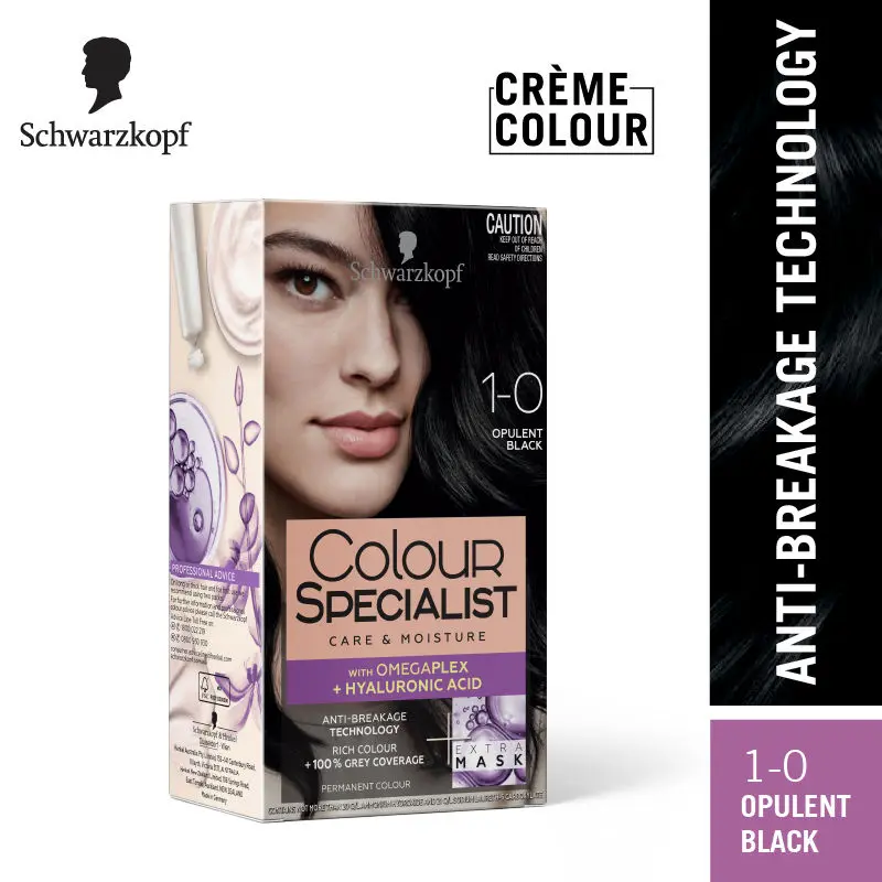 Schwarzkopf Colour Specialist Permanent Hair Colour - 1-0 Opulent Black