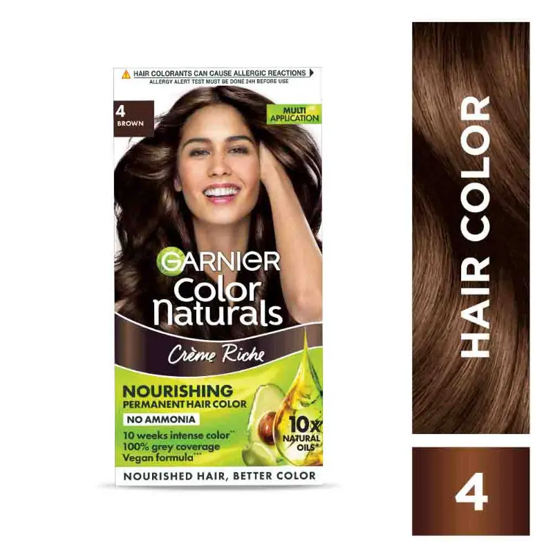 Garnier Color Naturals Shade 4 Brown 70ml+60g