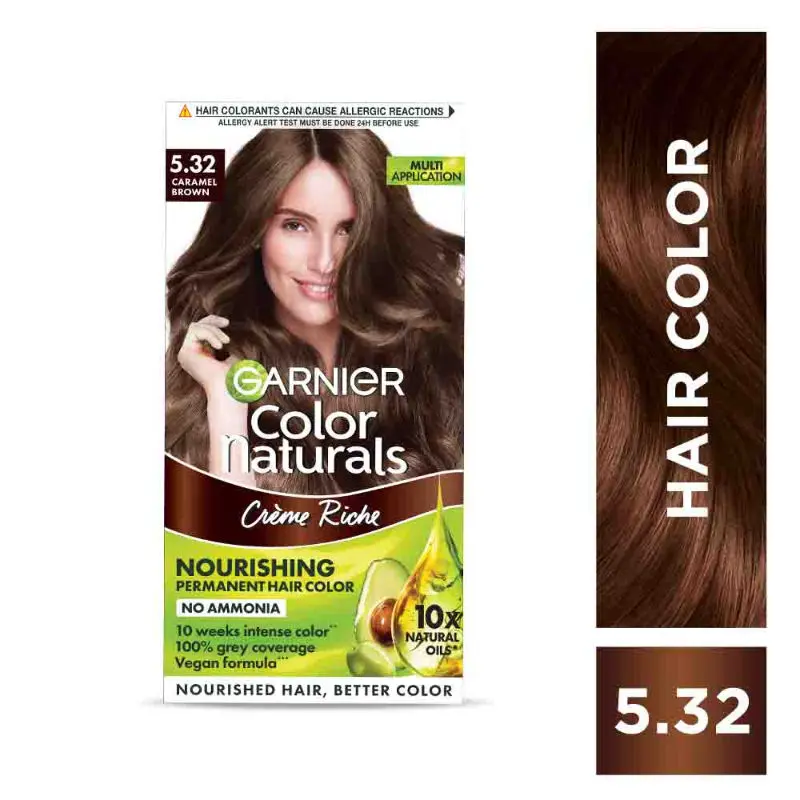 Garnier Color Naturals Shade 5.32 Caramel Brown 70ml+60g
