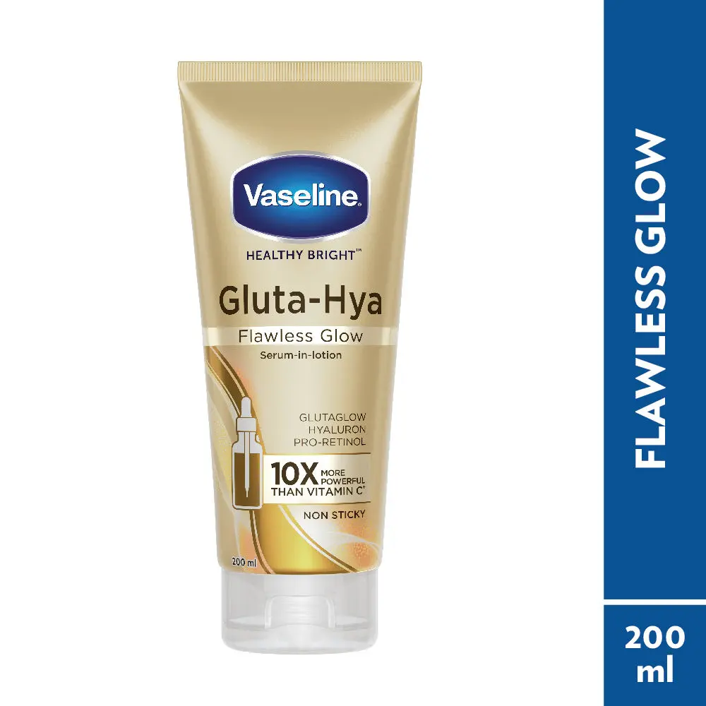 Vaseline Non-Sticky Gluta Hya Flawless Glow Serum-in-Lotion - 200 ml