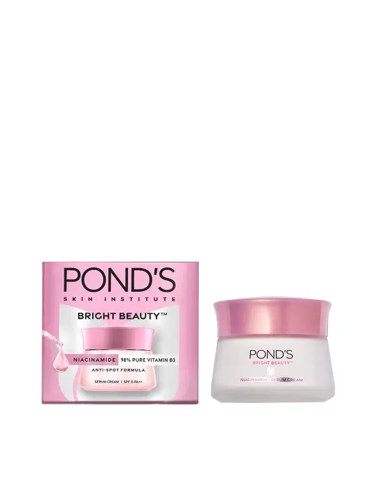 POND'S Bright Beauty Anti-Spot Serum Cream with Niacinamide and SPF 15 PA++, Fades Dark Spots, 35g