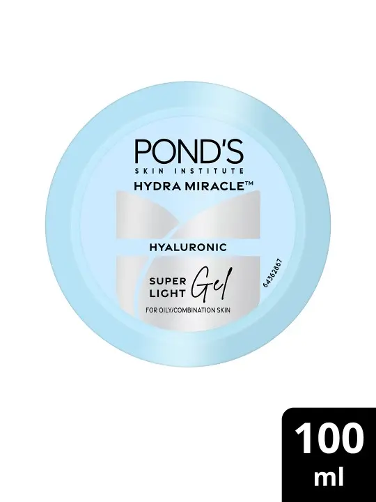 POND'S Super Light Gel Oil-Free Moisturize with Hyaluronic Acid & Vitamin E 48HR Hydration, 100g