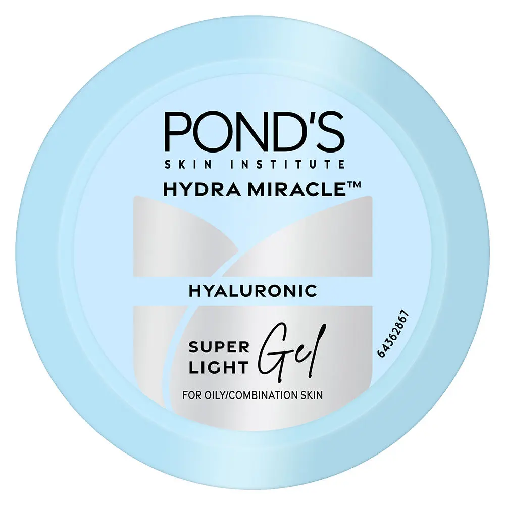 POND'S Super Light Gel Oil-Free Moisturize with Hyaluronic Acid & Vitamin E 48HR Hydration, 50g