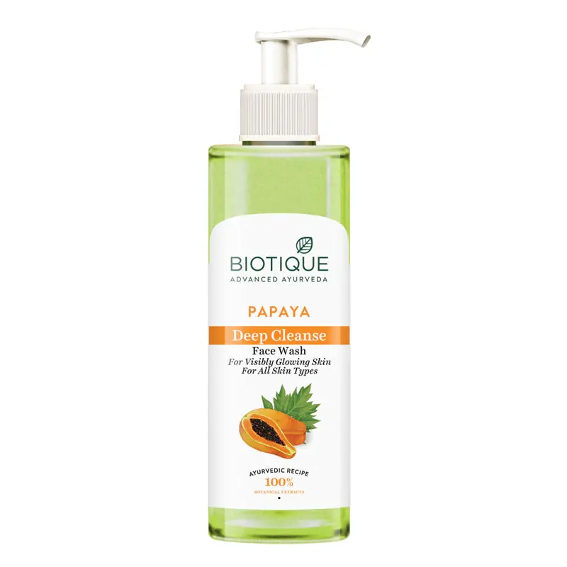 Biotique Bio Papaya Visibly Ageless Scrub Face Wash For All Skin Types (200ml)