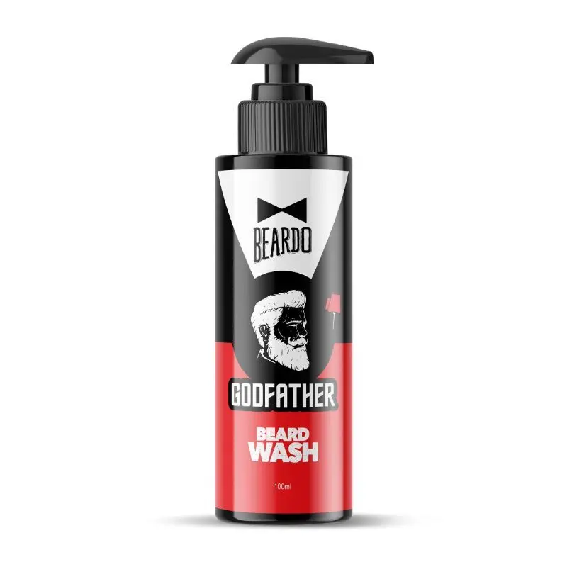 Beardo Godfather Beard Wash for men, Actively cleanses skin and beard,100ml
