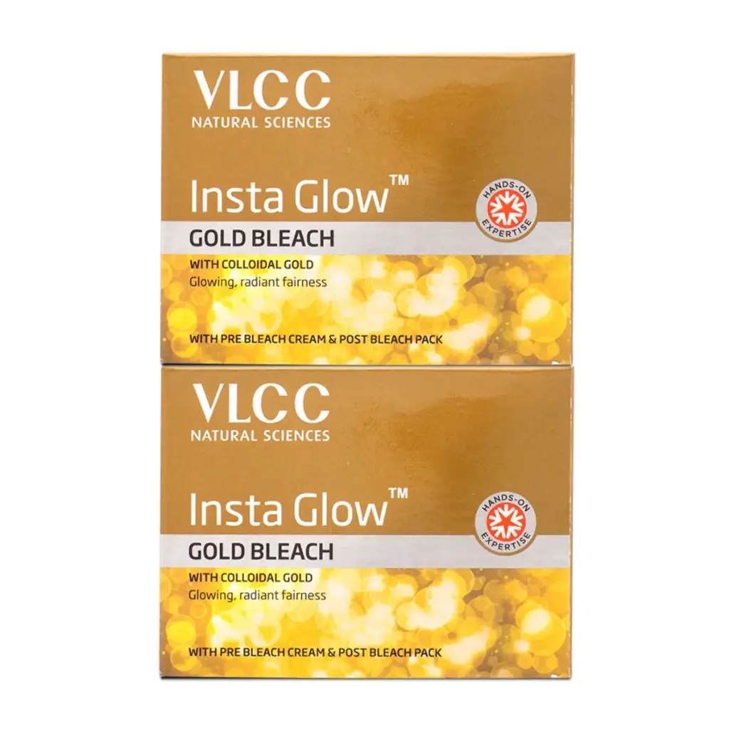 VLCC Insta Glow Gold Bleach Pack of 2, 30g*2