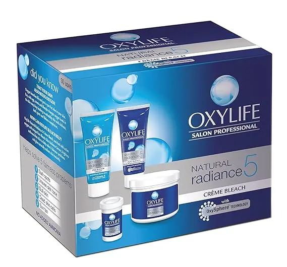 Oxylife Natural Radiance 5 Creme Bleach With Active Oxygen, 126g