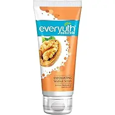 Everyuth Naturals Exfoliating Walnut Scrub, Gentle Face Scrub, Removes blackhead & dead skin cells, 50g