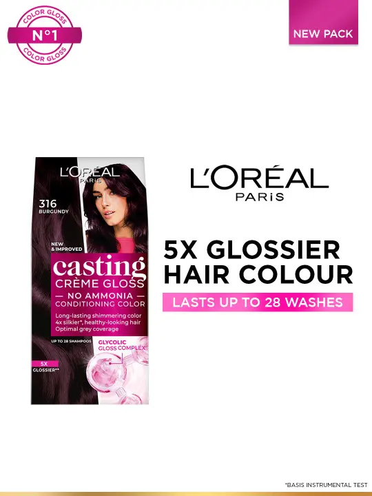 L'Oreal Paris Casting Creme Gloss Hair Color - 316 Burgundy