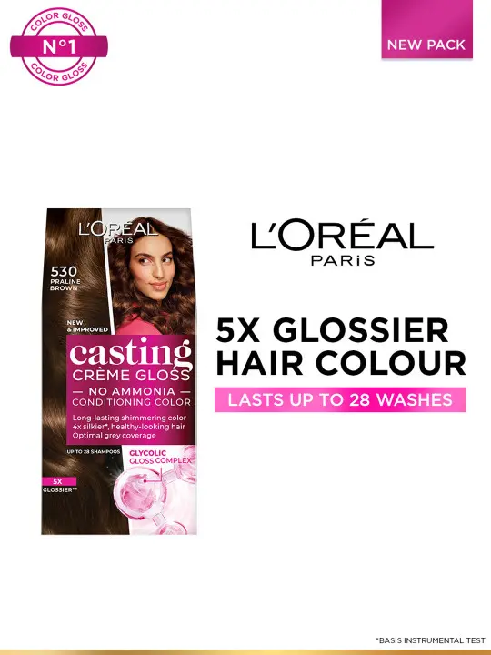 L'Oreal Paris Casting Creme Gloss Hair Color - 530 Praline Brown