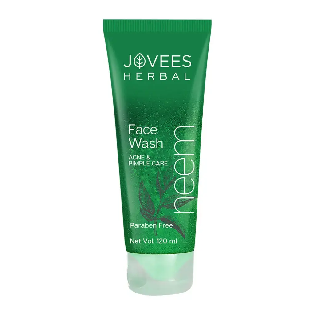 Jovees Neem Face Wash With Tea Tree Extracts | Oily & Acne Prone Skin 120ml