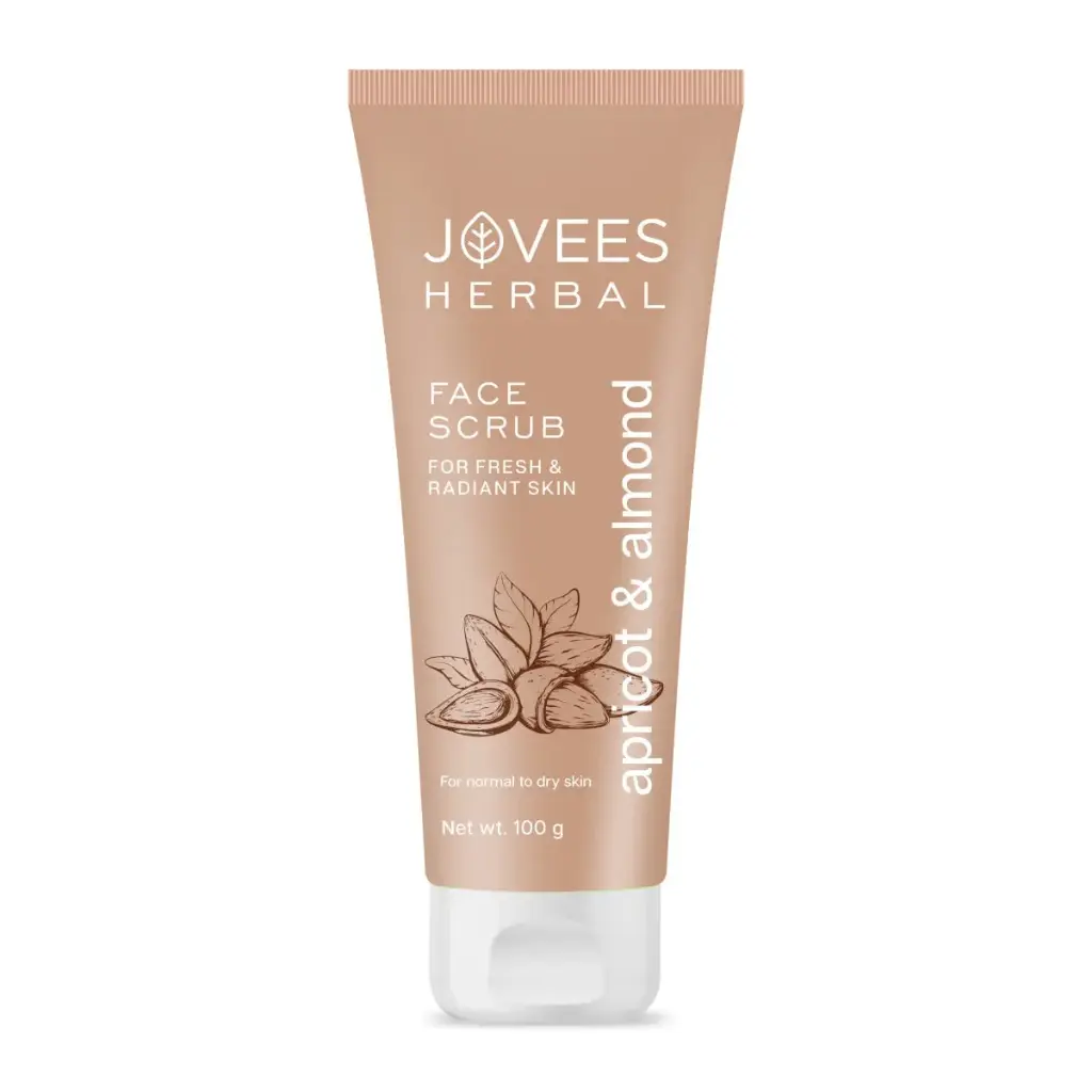 Jovees Apricot & Almond Face Scrub Infused With Wheatgerm Oil 100g