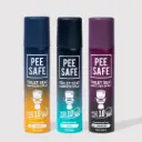 Peesafe Toilet Seat Sanitizer Spray (Mint, Lavender & Citrus) - 75 ML (Pack of 3)