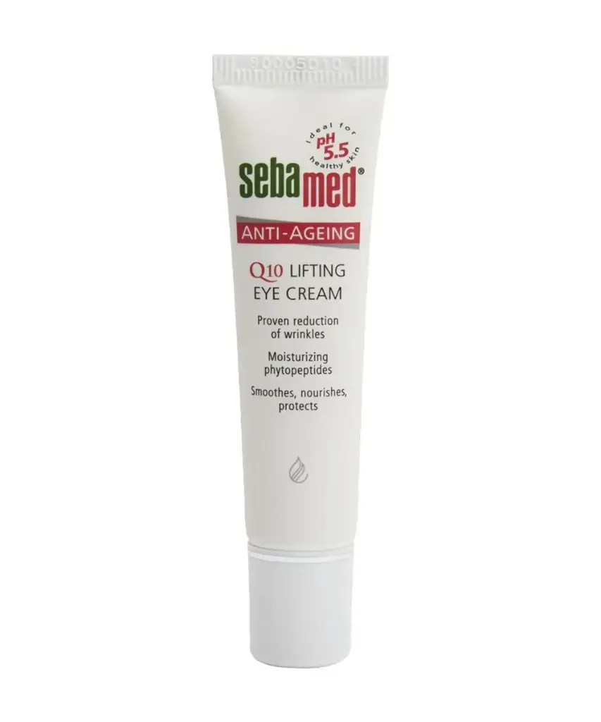Sebamed Anti-Ageing Q10 Lifting Eye Cream 15 ml, With phytopeptide, Less Wrinkles in 28 days