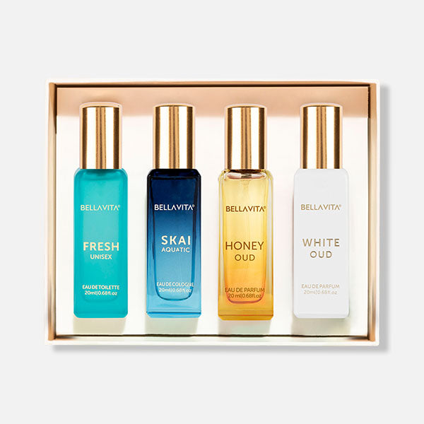 Bellavita Luxury Unisex Perfume Gift Set - 4 x 20mls