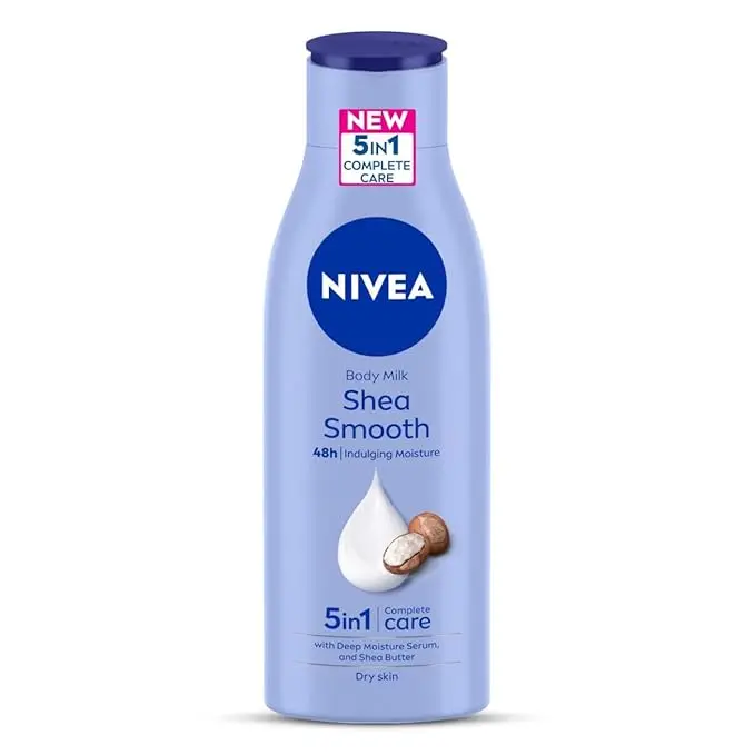 NIVEA Body Lotion for Dry Skin, Shea Smooth, with Shea Butter (200ml)