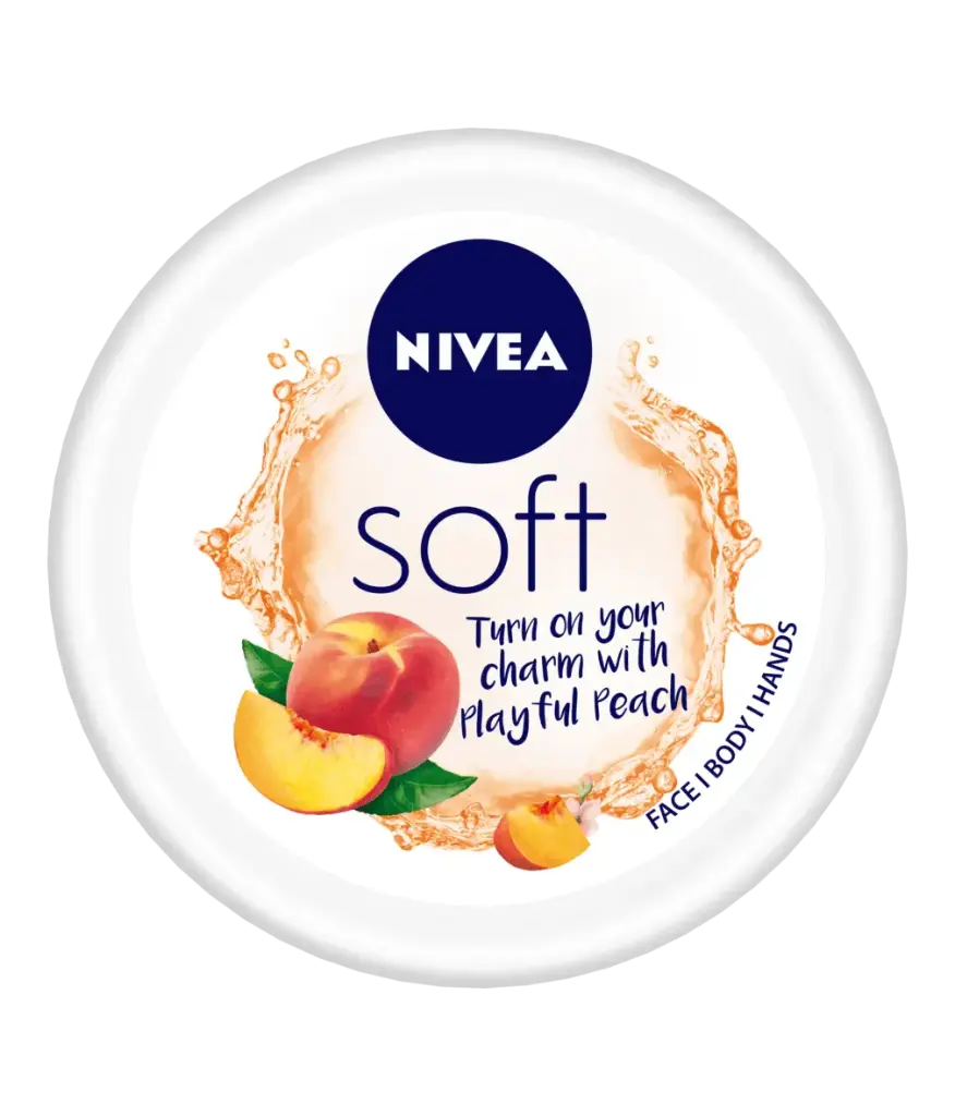 Nivea Soft Light Moisturizer Cream Playful Peach For Hands And Body (200ml)