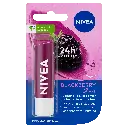 NIVEA Lip Balm, Blackberry Shine, 24h Moisture with Natural Oils, Ruby Red Shine & Berry Aroma (4.8gm)