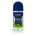 Nivea Men Fresh Power Roll On, 48h Long lasting Freshness with Fresh Musk Scent (50ml)