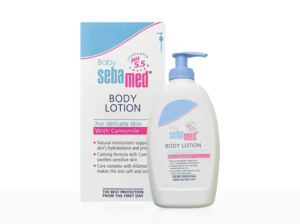 Sebamed Baby Body Lotion, PH 5.5, Camomile & Allantoin, Dermatalogically Tested, Sensitive Skin (400ml)
