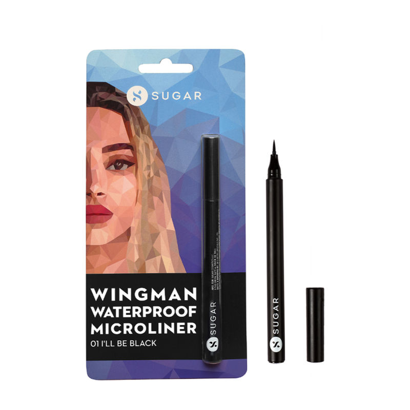 SUGAR WINGMAN WATERPROOF MICROLINER - 01 I'LL BE BLACK