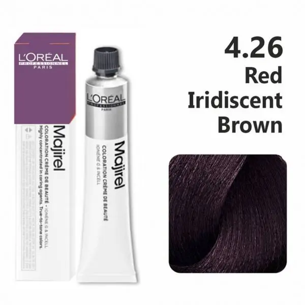 L'oreal Professionnel Paris Majirel - 4.26 (Red Iridiscent Brown)