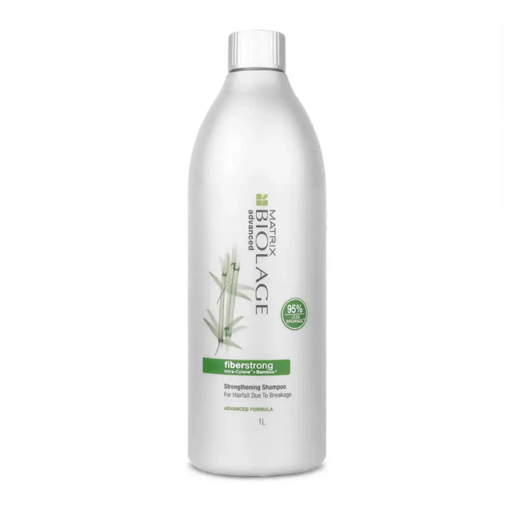 Matrix Biolage Fiberstrong Professional Shampoo For Hair Breakage, 12X Strength In Weak Hair (1000ml)