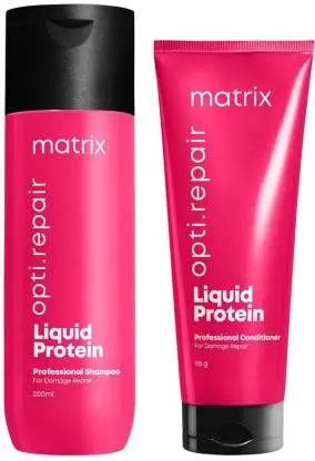 Matrix Opti Repair Professional Liquid Protein Shampoo & Conditioner For Damage Repair (200ml + 98gm)