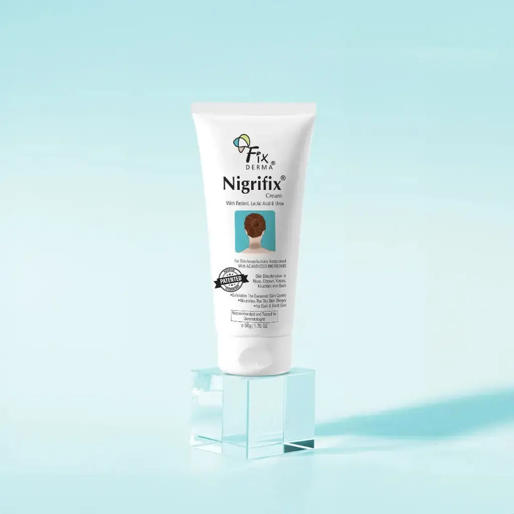  FixDerma Nigrifix Cream - Reduces Dark Elbows, Knees, Underarms, & Neck | 10% Lactic Acid + 0.1% Retinol 50g